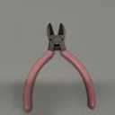 HARFINGTON Wire Cutters 4.5 Inch Diagonal Cutting Side Precision Pliers with Pink Plastic Handle for DIY Crafts Jewelry Making
