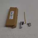 Hibbent Universal Metal Front Mount Toilet Handle Replacement Kit, Brass Toilet Flush Tank Lever with Stainless Steel Flapper Chains for Most Toilets, Chrome