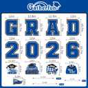 Blue Themed Graduation Decorations 2026 - Graduation Yard Signs Class of 2026,Congratulate Graduation yard signs - Graduation Party Supplies for High School & Graduation Party Decorations
