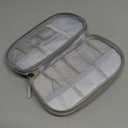 FYY Electronic Organizer, Travel Cable Organizer Bag Pouch Electronic Accessories Carry Case Portable Waterproof Double Layers All-in-One Storage Bag for Cable, Cord, Charger, Phone, Earphone Khaki