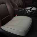 1 pcs Automotive Seat Cover Bottom Seat Cover Car Seat Protector Cover Luxury PU Leather Front Seat Bottom Drivers or Passenger Seat Cover Works with 90% Vehicles (Grey)