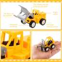 Sosation 36 Pcs Construction Party Favors Engineering Trucks Small Digger Truck Toys Pull Back Vehicles Mini Excavator Toy Car Set for Kids Birthday Boys Girls Stocking Stuffers (Full Set)