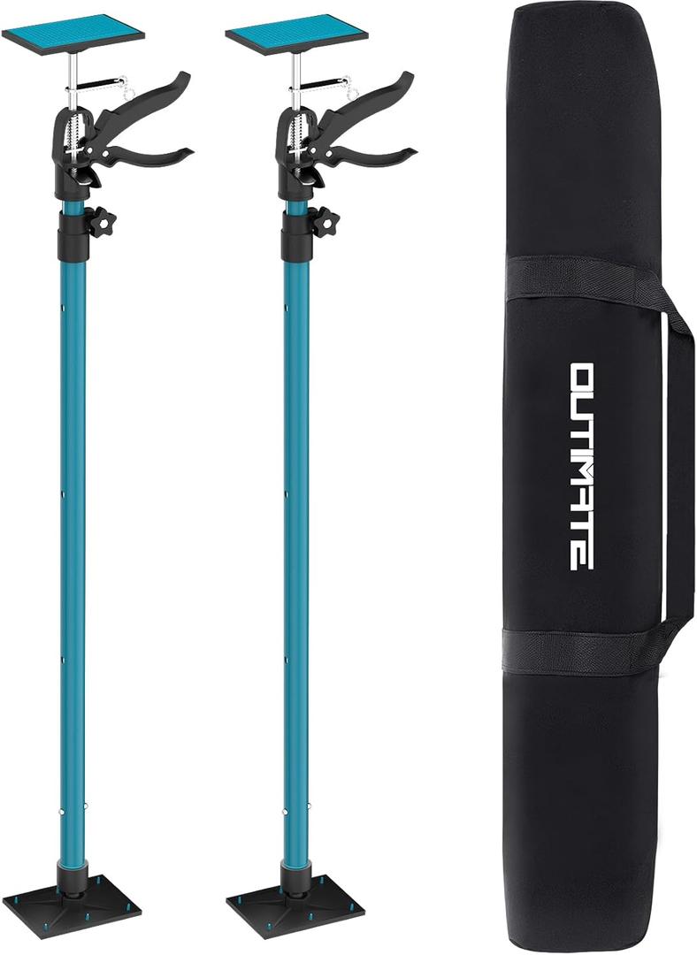 Adjustable Support Pole, Cabinet Jacks for Installing Cabinets, Telescoping Support Poles Range from 45.7'' to 114.2'' Third Hand Tool for Installation, 132 LB Capacity, 2 Packs, 45-7/10~114-1/5 2PCS