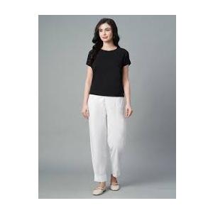 White Woman's Pants Size L