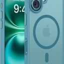 Miracase Magnetic Series for iPhone 16 Case [Compatible with MagSafe] Military-Grade Protection, Anti-Fingerprint, Slim Phone Case for iPhone 16 6.1 inch - Teal