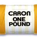Caron 29401010549 One Pound Solids Yarn, 16oz, Gauge 4 Medium, 100% Acrylic - Sunflower- For Crochet, Knitting & Crafting ( 1 Piece )