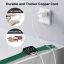 Magnetic Charging Cable for Apple Watch Charger,[USB C Port] Wireless Charging Cable Compatible with iWatch Series Ultra/10/9/8/7/6/SE/SE2/5/4/3/2[3.3FT/1M]-White