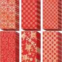 BINBE 66 Pcs Chinese New Year Red Envelopes 2026 Hong Bao Paper Gift Money Envelopes 6 Design Red Pocket Envelopes for Lunar Year Spring Festival Birthday Wedding Party