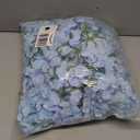 JPSOR 40pcs Artificial Hydrangea Silk Flower Heads with Stems, Fake Flowers for Wedding Centerpiece Home Garden Party Decoration (Blue)