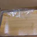 2 PCS Trash Bag Holder Dispenser Under Sink, Extra Large Garbage Bag Holder Organizer with Bamboo Top & Handles