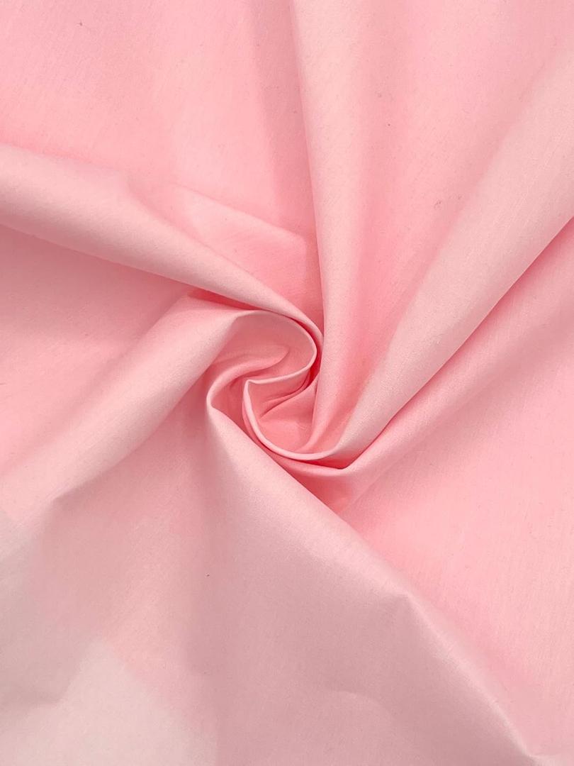 EOVEA - Cotton Polyester Fabric by The Yard  60" Wide Broadcloth Fabric, Soft, Lightweight & Breathable Material for Lining, Curtains, Bedding, Skirts, Sewing Projects (Baby Pink,2 Yard)