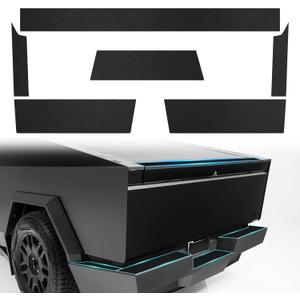 6PCS Tesla Cybertruck Bumper Guards Protector Covers Rear Bumper Guard Tailgate Protector Trunk Bed Tailgate Cover Cybertruck Scratch Resistant Truck Bumper Guard Cover Accessories 2024 2025