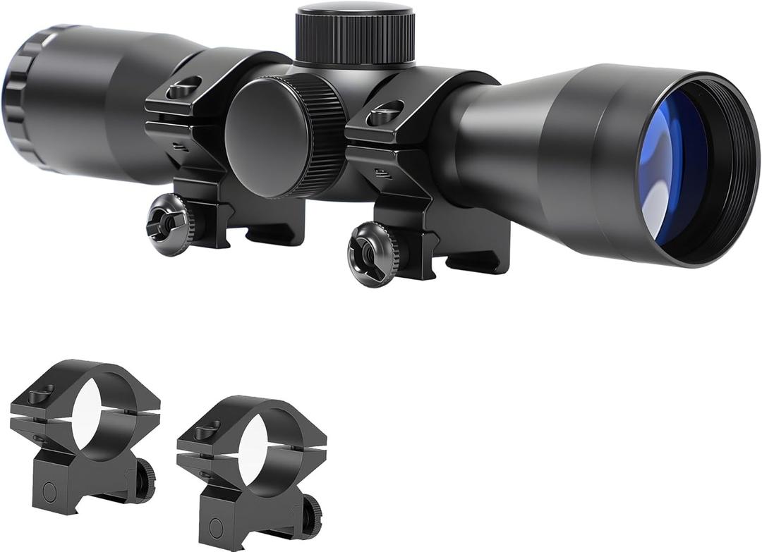 Compact Rifle Scope 4x32, for Crossbow Scope, with BDC Reticle, Ideal for Medium to Long-Range Hunting up to 500 Yards
