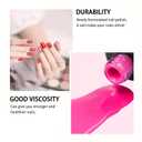 Gel Nail Polish 6 Color Kits Long Lasting Shine Gel Polish Wide Color Range Nail polish Set Professional Manicure Kit Salon DIY Nail Polish for Nail Art Beginners (Fc-6COLOUR-09)