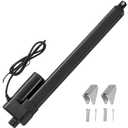 JQDML 12 Inch Stroke Linear Actuator 12V Heavy Duty 440lbs/2000N IP65 Waterproof Electric Actuator Speed 0.31"/sec with Mounting Brackets
