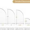 Light Pink Half Moon Arch Covers Wedding Arch Backdrop Cover for Weddings Birthday Parties Baby Showers Events 5ft Pink Half Arch Fabric Cover Set