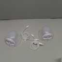 Wearable Breast Pump Parts Milk Collector Cup Accessories 24mm Compatible with Momcozy/TSRETE S9/S10/S12 Pump Replacement Parts(1 Whole Bowl), Extra 1pcs Duckbill Valve & Silicone Diaphragm