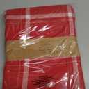 Urban Villa Tablecloth Christmas Tabletop Cover Kitchen Dining Tablecloth 100% Cotton Holiday Celebrations Wedding Dinner Parties Red/Green/White Color Rectangle 60X102 Inches 8-10 Seats Table Cloth