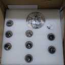 9-Light Brushed Nickel Glass Chandelier, Adjustable Height Hanging Industrial Dining Room Chandelier Over Table, Modern Farmhouse Chandelier for Kitchen Island Living Room Entryway Bedroom