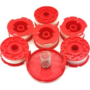 Weed Eater String for Craftsman CMZST0653 CMZST065,0.065" 30Ft String Trimmer Line,20V Electric Weed Wacker String Trimmer Spool(6 Spool,1 Spring,1 Cap CMZST120SC)
