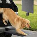 Pet Ramp Steps for Dogs Get in & Out of Car, Portable Dog Ramp for 2 Inch Trailer Hitch, Stainless Steel with Anti-Slip Pad for Medium Large & Senior Pets, Supports 200lbs for SUVs Trucks & Vans