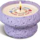 NIARION Gifts for Mom from Daughter, Magic Birthday Gifts, Christmas Day Gift, Lavender Candles, Love You Mom Pattern, Soy Candles for Home, Purple