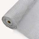 Drawer and Shelf Liner for Kitchen Cabinet: 12 in X 10 Ft Non Slip Waterproof Shelf Paper Non Adhesive Refrigerator Liners Light Gray Easy Liners for Bathroom