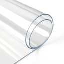 Deep Dream 1.5mm Clear Desk Cover Protector, 38x78 Inch Clear Desk Cover, Clear Desk Mat, Table Cover Tablecloth Protector Rectangle, Table Protector for Dining Room Table