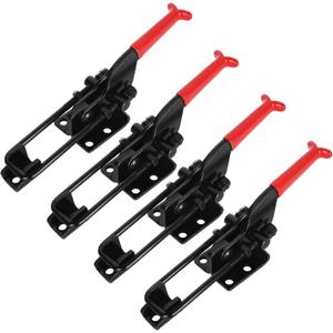 4PCS 700lbs Capacity Toggle Clamps GH-431 Adjustable U Bolt Self-lock Toggle Latch Quick Release Toggles Clamp Latch (Black)
