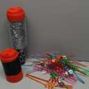 Yungyan 24 Sets Spider Party Favors Goodie Cups with Lids and Straws for Halloween Party Decorations Reusable 16oz Plastic Candy Cups Plastic Straws for Birthday Gift (Spider)