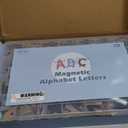 Joyreal Magnetic Alphabet Letters with Magnet Board, Neutral Magnetic Letters for Fridge & Classroom, Foam ABC Magnets for Toddlers Learning, Preschool Educational Toys Gift (Normal)