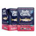 Safe Catch Skinless and Boneless Wild Pacific Pink Salmon Pouch, No Salt Added, Mercury Tested, Kosher, 3oz Pouches, Pack of 12