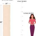 Solino Home Table Runner 90 Inches Long - 100% Pure Linen Marseille Plaid Black Table Runner 14 x 90 Inch for Dining