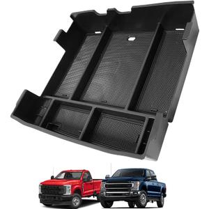 for 2024 2025 2026 Ford F250 Super Duty Accessories F250 Center Console Organizer for 2024 2023 2025 Ford F250 F350 F450 Console Organizer Divider Armrest Tray(Full Tray)