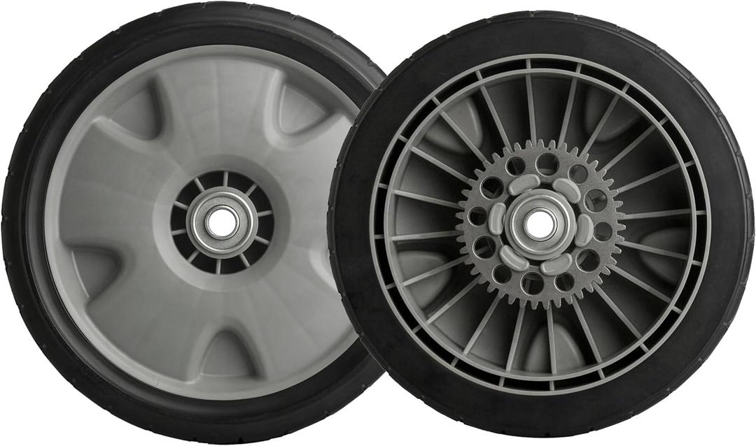 Replacement Lawn Mower Rear Drive Wheels for 42710-VH7-010ZA 42710-VH7-000ZA - 9" Tires Assebmly Compatible with Honda HRR216 HRX217 Propelled Mower (Set of 2)