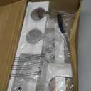 Hair Dryer Holder, Hair Tool Organizer Wall Mount, Metal Blow Dryer Holder, Curling Iron Holder, Curling Iron, Hair Dryer Wall Mount, Bathroom Accessories Tools Organizer, White