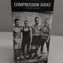 FITRELL 3 Pairs Compression Socks for Women and Men 20-30mmHg-Circulation Support Socks, XL