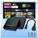 Car TV MateHDMl Multimedia Adapter for Fire T V Stick/Google T V Sticks/Game Consoles/Screen Throwers,2 in 1 Carplay TV Adapter with HDMI and USBC Port for iPhone,Convert Wired to Wireless Car Play