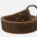 Medieval Waist Brown belt with accessory 64 x 1.8 in