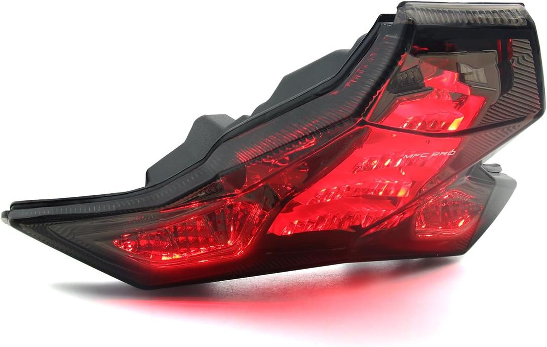 LED Tail Light Integrated Brake Stop Turn Signal Light Smoked Lens For KAWASAKI 2024-2025 ZX-6R(636)/zx6r krt edition For KAWASAKI 2021-2025 ZX-10R & ZX-10RR