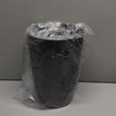 UUJOLY Small Bathroom Trash Can Wastebasket, Plastic Garbage Bin Container Basket for Bathrooms, Laundry Room, Kitchens, Offices, Kids Rooms, Dorms, Black, 1.8 Gallon/2 Pack