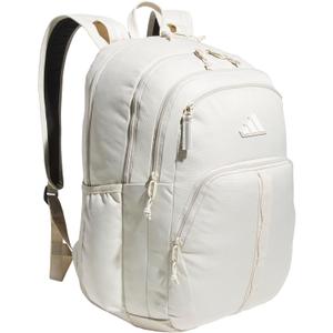adidas Prime Backpack for Work, Travel Bag for Women and Men with Padded Compartment for Laptop, Alumina Beige/ White, One Size