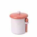 Core Ceramic Jar with Spoon - Pink