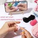 Milaflora 4Pack Axolotl Crochet Kit for Beginners Adults, DIY Crochet Animal Kit with Step-by-Step Video Tutorials, Crocheting Kits for Starters, Beginner Crochet Kit for Adults