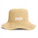 xo, Fetti Bride Straw Bucket Hat | Beach Bachelorette Accessory, Bridal Headwear, Bach Party Decorations, Bridesmaid Gift, Wedding Cap Brown