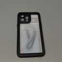 comosso Waterproof Case for iPhone 13 Pro Max 6.7", Full Body Shockproof Dustproof Built-in Screen Protector Snowproof Cover IP68 Waterproof Case for iPhone 13 Pro Max(Clear/Black)