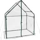 Gardzen Small Walkin Greenhouse, Heavy Duty Portable Green House for Outside with Sturdy Frame & Clear Cover, Protects Plants from Cold, Rain, 36.2"(L) x53.3(W) x66.1(H)