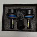 Bulbs 6500K Cool White 40000LM 900% Brightness, 1:1 Size Plug and Play IP68 Waterproof Off-Road Lights, Pack of 2