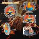 4 x Dumpster Fire Challenge Coin - Funny Desk Accessories for Work - Emotional Support Pocket Token Gift - Hilarious Coin Office Gift - Employee Appreciation Medal (Classic-1Pcs) (Silver-color-01)