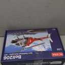 C138 Bell206 Remote Controlled Helicopter Aircraft Plane RC Heli Aileronless 6CH 6-Axis Gyroscope Altitude Hovering Add Optical Flow Localization 2Battery for Adults Beginners (Red)